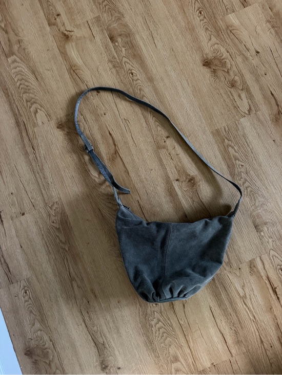 Anthropologie Handbags - Women’s Casual Suede Shoulder Bag in Grey